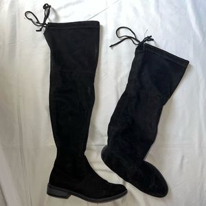 Black Suede Above the Knee Boots